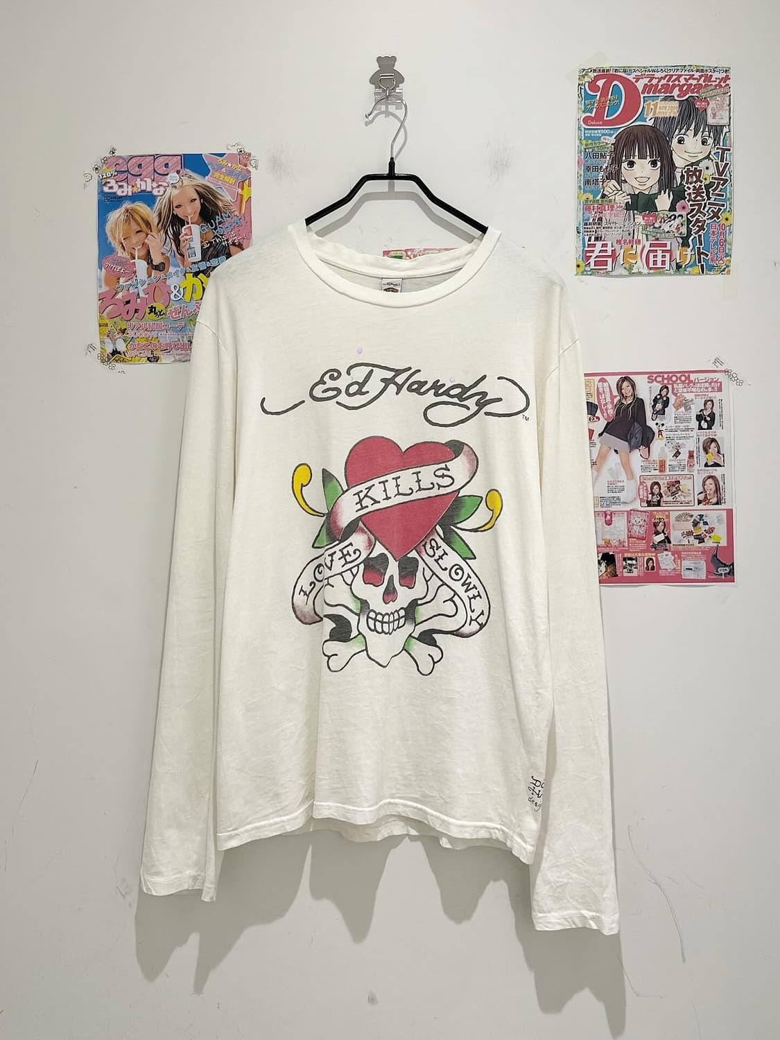 Ed Hardy Skull printed long sleeve 상품이미지1