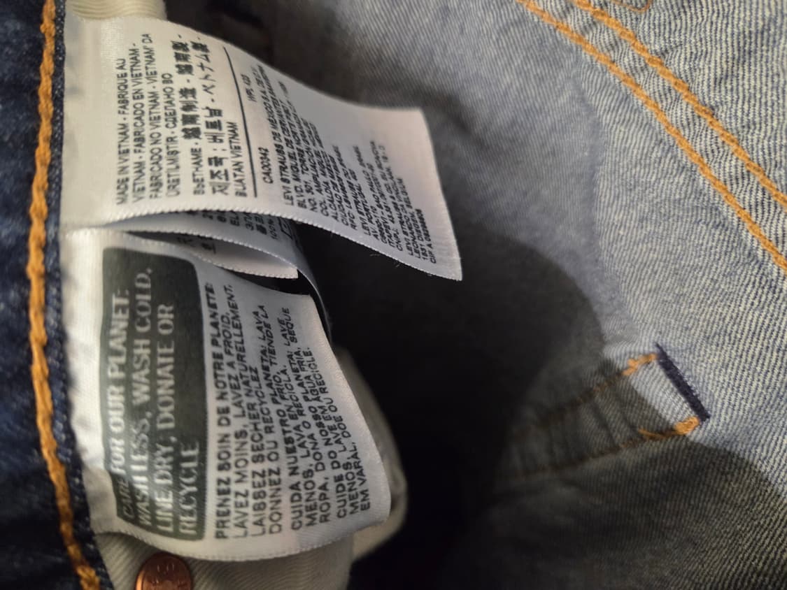 빅E 리바이스 505 청바지 W32 L32 상품이미지4