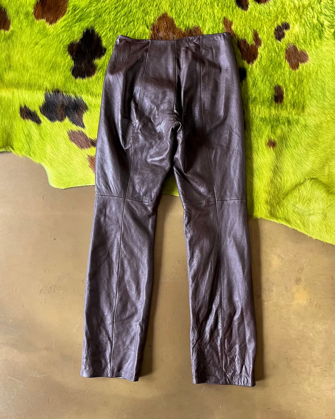 BCBG Maxazria Brown Lamb Leather Trouser 상품이미지9