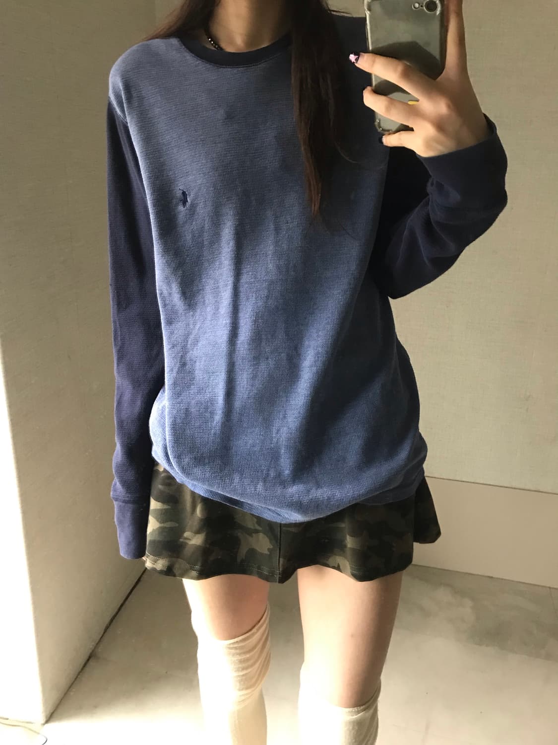 폴로 나그랑 와플 롱슬리브 상품이미지1