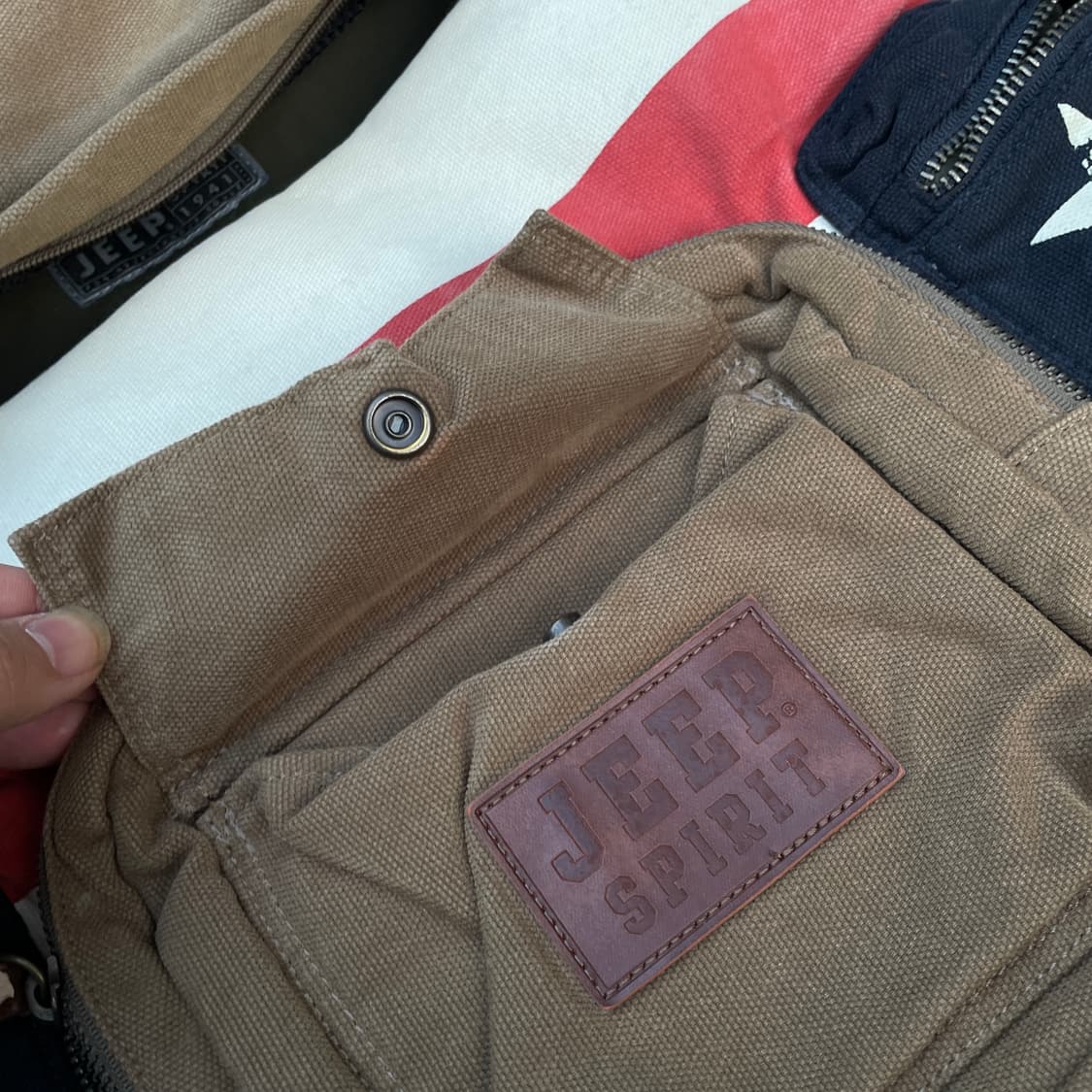 90s JEEP 성조기 밀리터리 백팩 올드스쿨 가방 키치 Y2K 백 상품이미지5