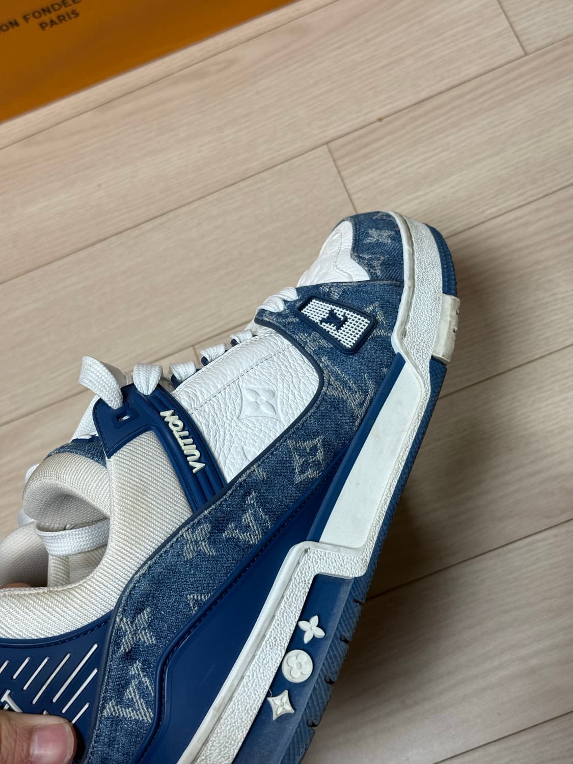 [9] 루이비통 LV 트레이너 데님 블루 스니커즈 280 상품이미지6