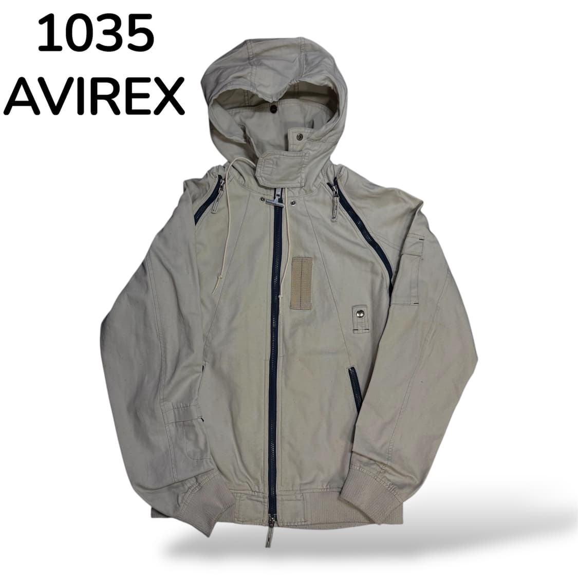 아비렉스 절개 투웨이 자켓 빈티지 베이지 L 상품이미지2