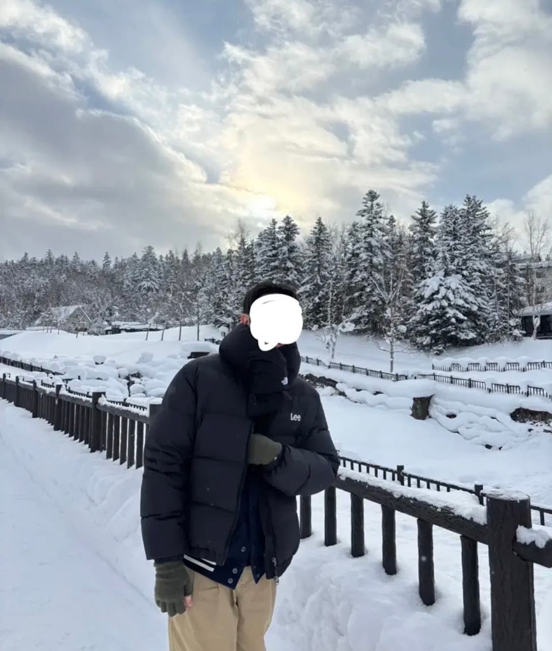 리 LEE 다운 패딩 M사이즈 상품이미지1