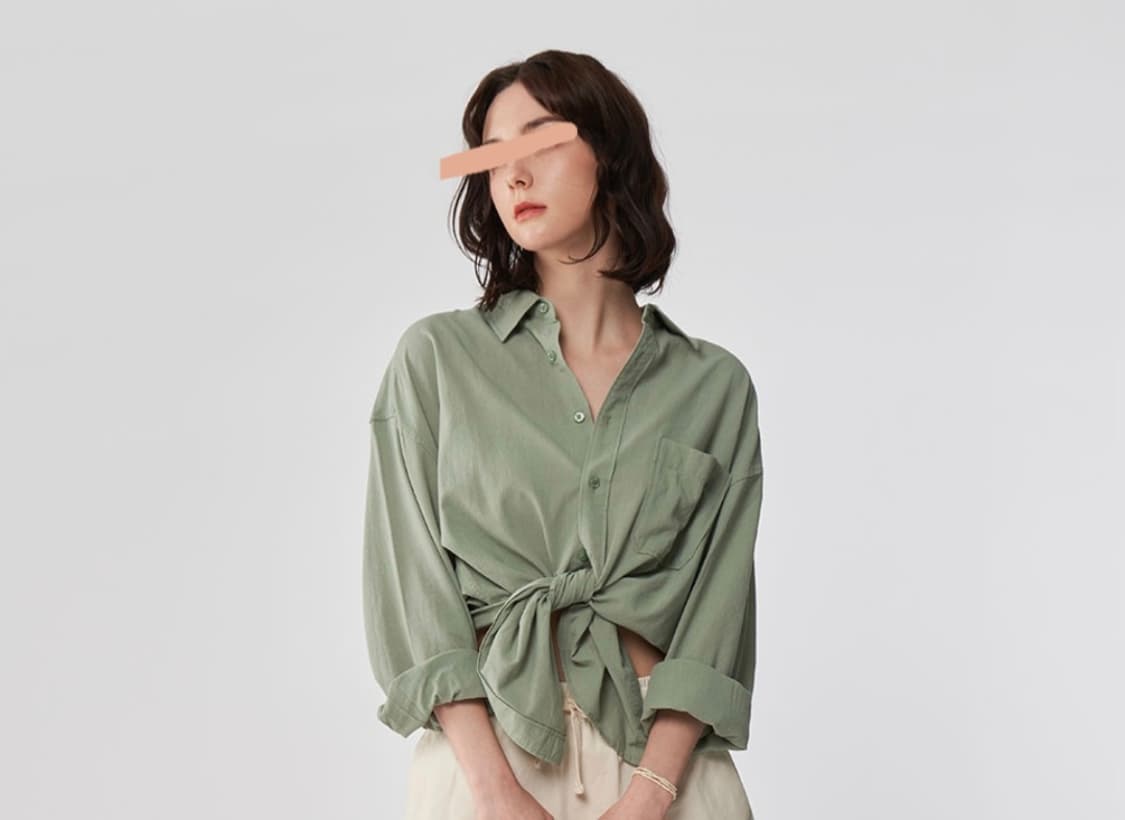 UTPD 시티보이 빅 오버핏 빅사이즈 쿨 린넨 그린 셔츠 M 95 사이즈 상품이미지1