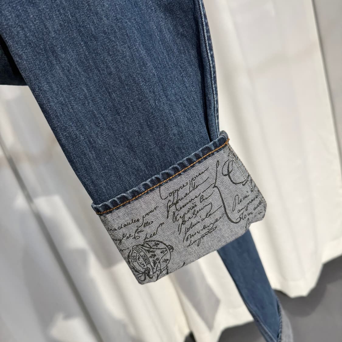 (48) 벨루티 스크리토 레더패치 데님팬츠 청바지  상품이미지6