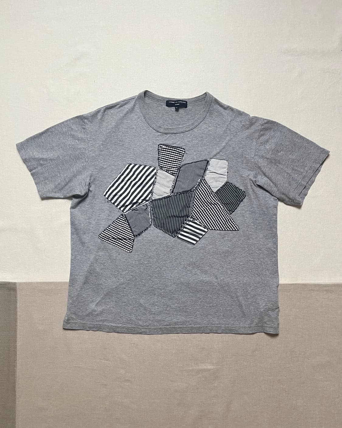 꼼데가르송 옴므 패치워크 티셔츠 comme des garcons 상품이미지1