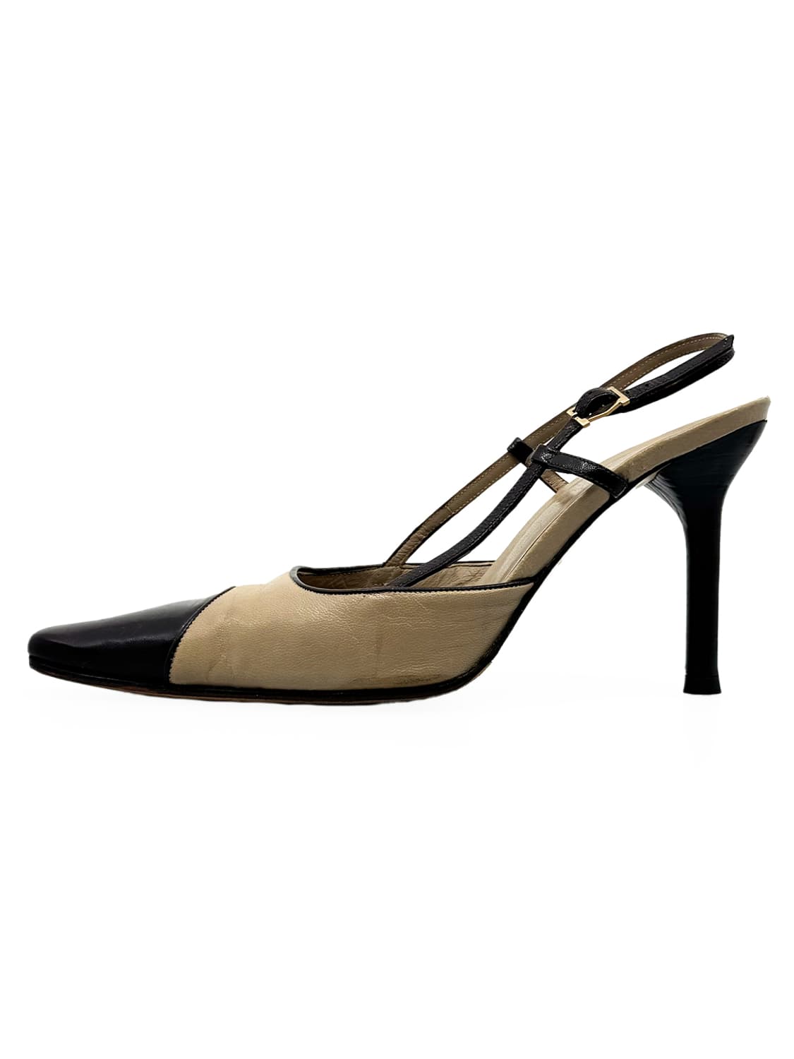 MaxMara TwoTone Leather Slingback/ 38 상품이미지4