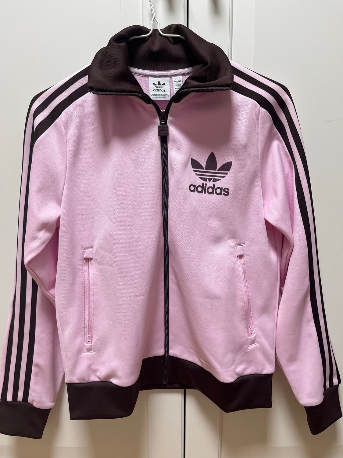 아디다스 베켄바우어 트랙탑 핑크 s사이즈 딸기초코 져지 상품이미지1