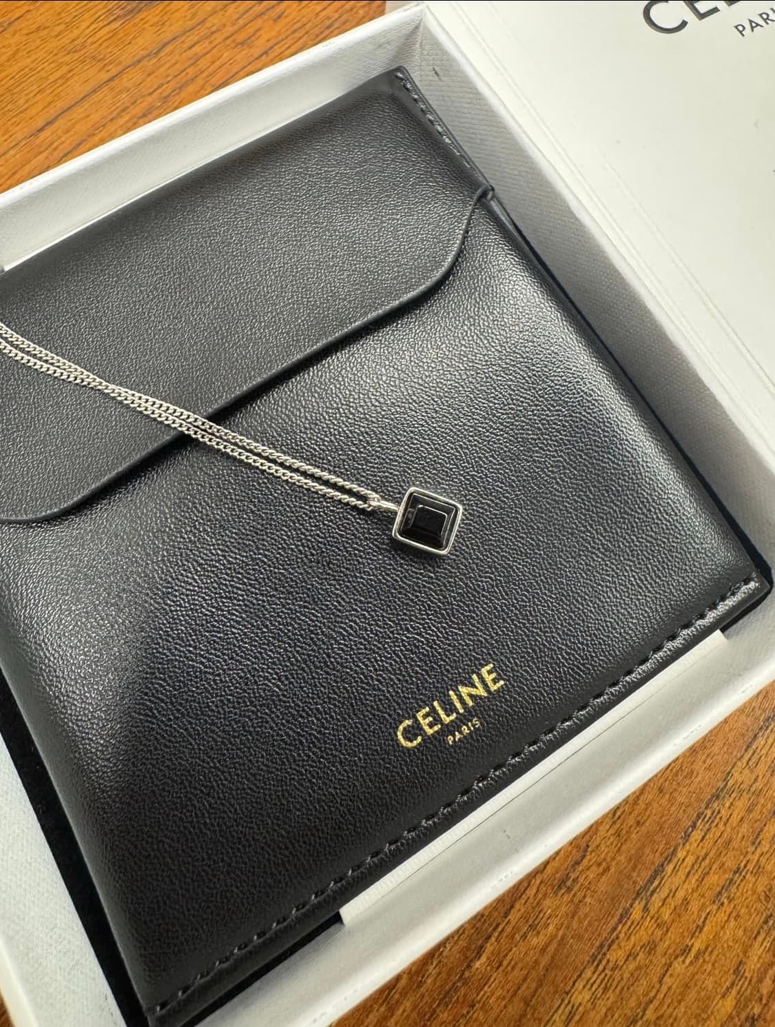 셀린느 남성 아이귀스 스털링 실버 오닉스 목걸이 상품이미지3