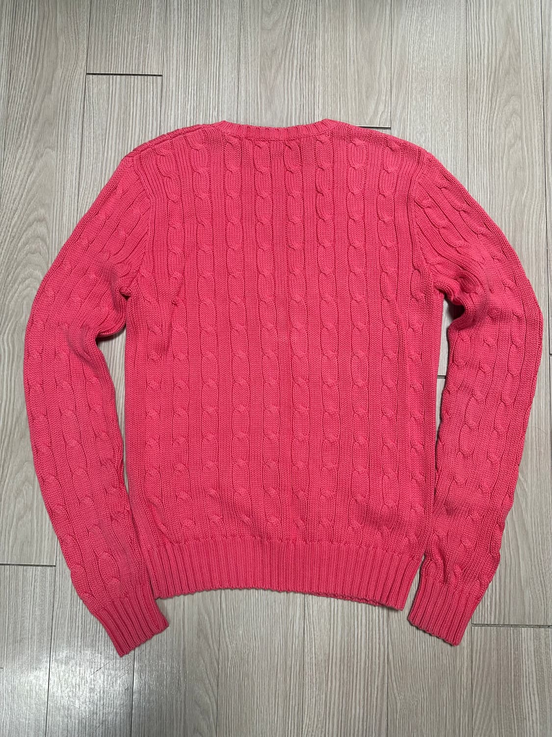 폴로 랄프로렌 꽈배기 브이넥 니트 상품이미지2