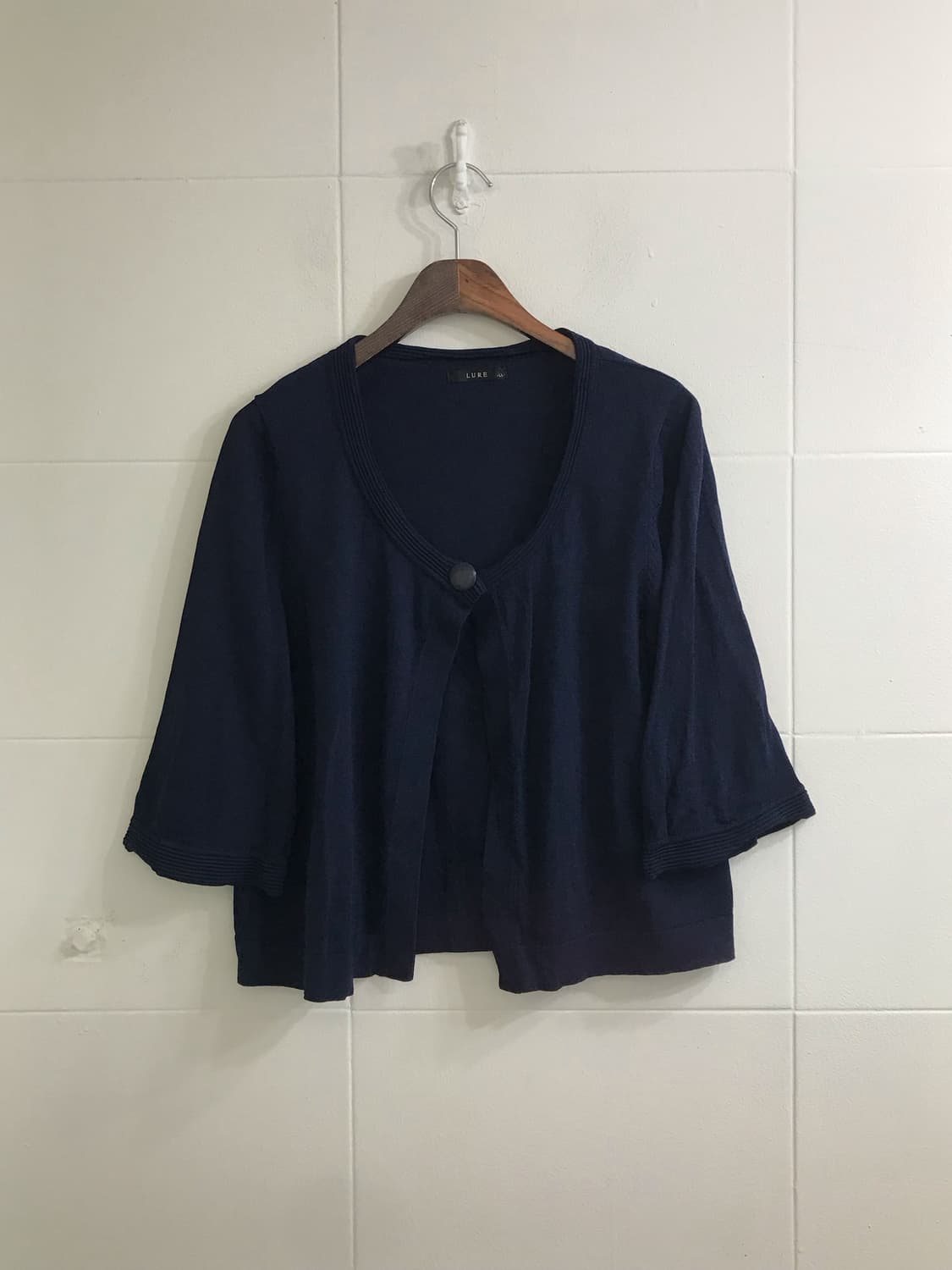 네이비 너드 하구미 모리걸 레이어드 코디세트 상품이미지3