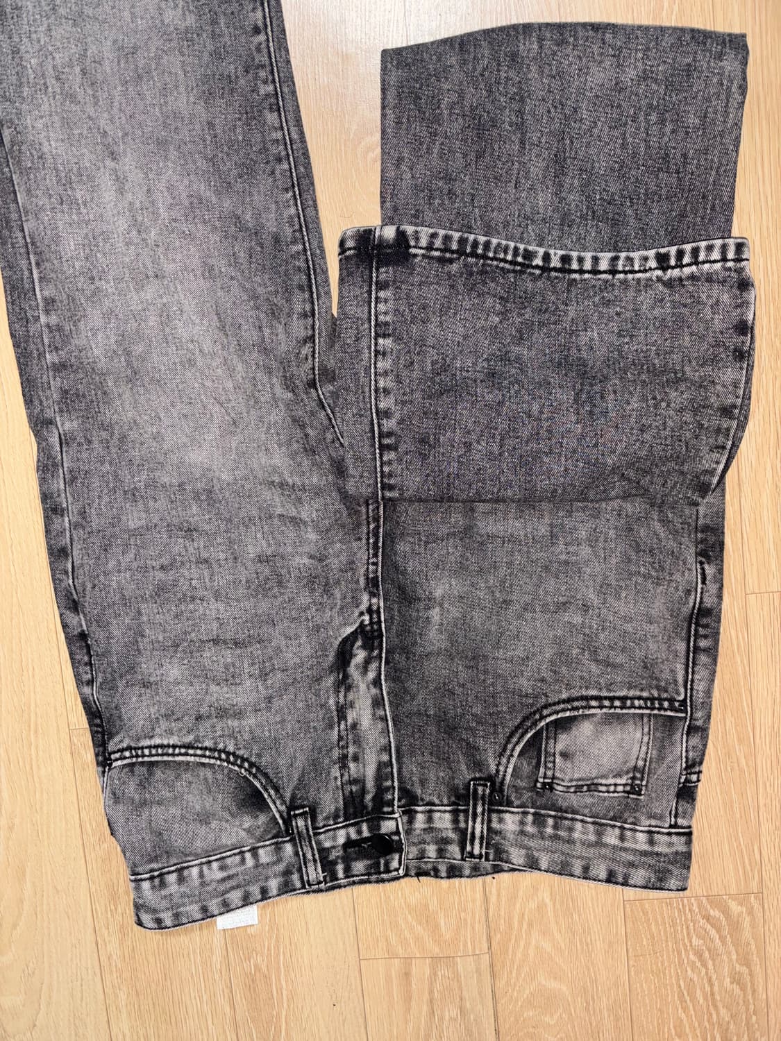 Vintage Washed Black Denim Jeans 상품이미지2