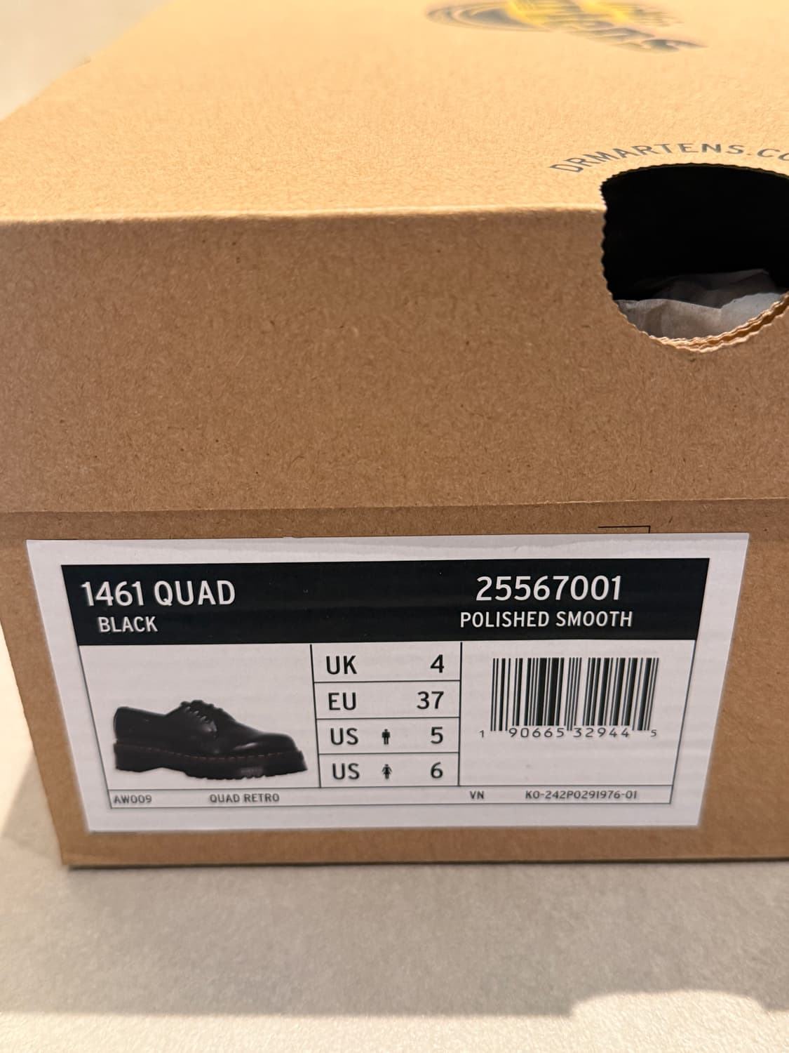 닥터마틴 1461 쿼드 블랙 37사이즈 상품이미지6