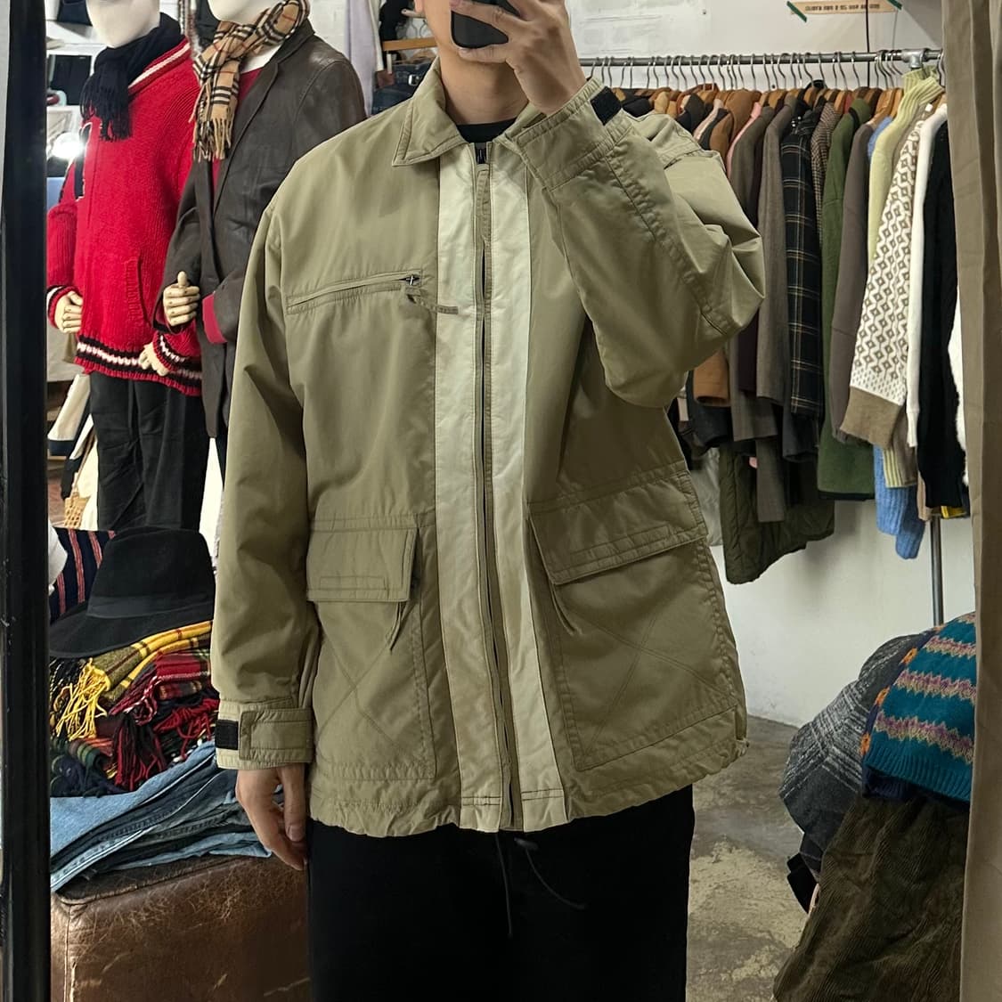 (착용컷) A1 워크 자켓 (남성용 103) 상품이미지3