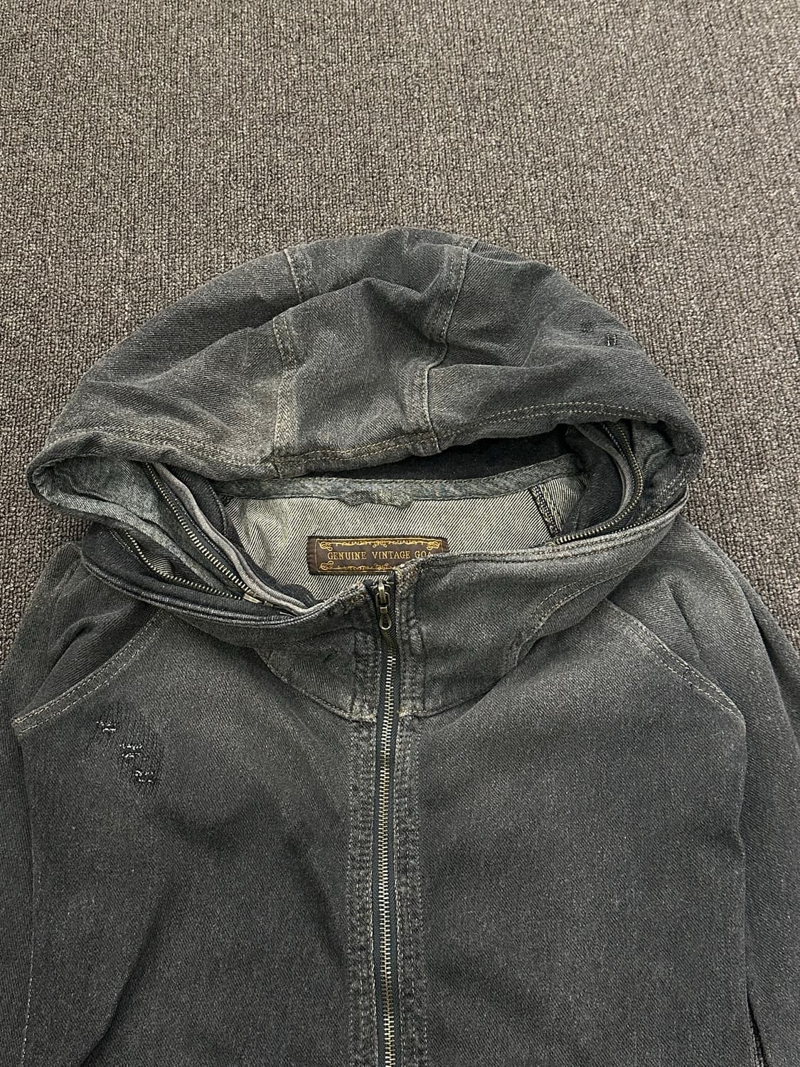 OS)Genuine Vintage Goa 하이넥 워싱 후드집업 자켓 상품이미지4