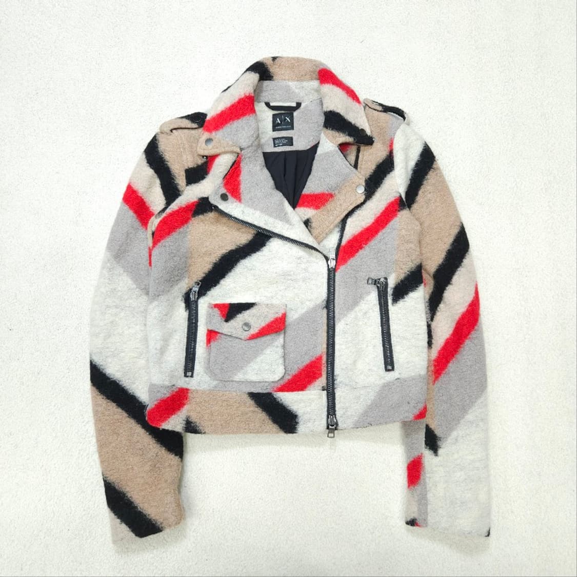 아르마니 익스체인지 울 라이더 자켓 XS 상품이미지1