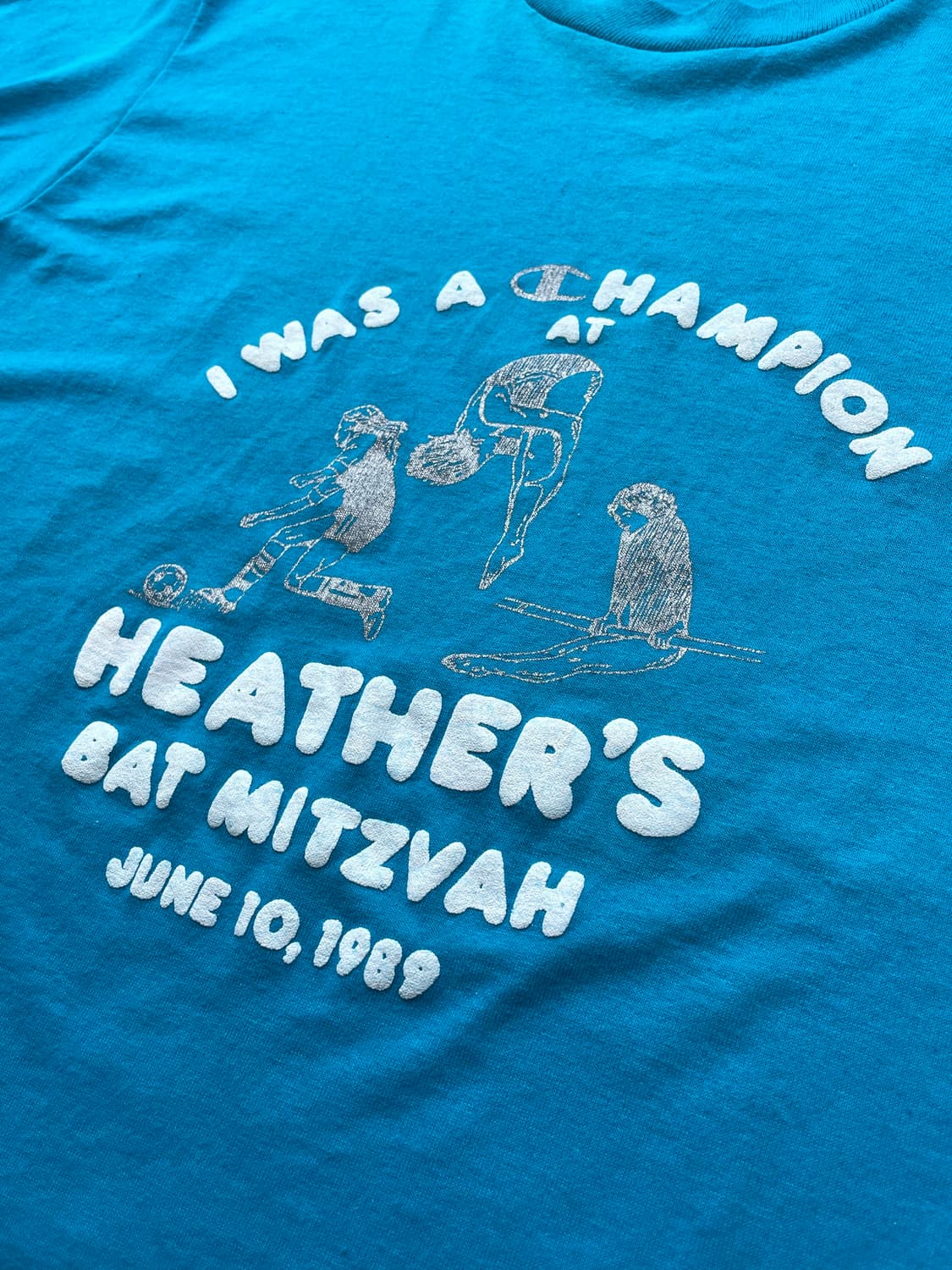 80‘s USA “I was a champion” T-shirt M 상품이미지10