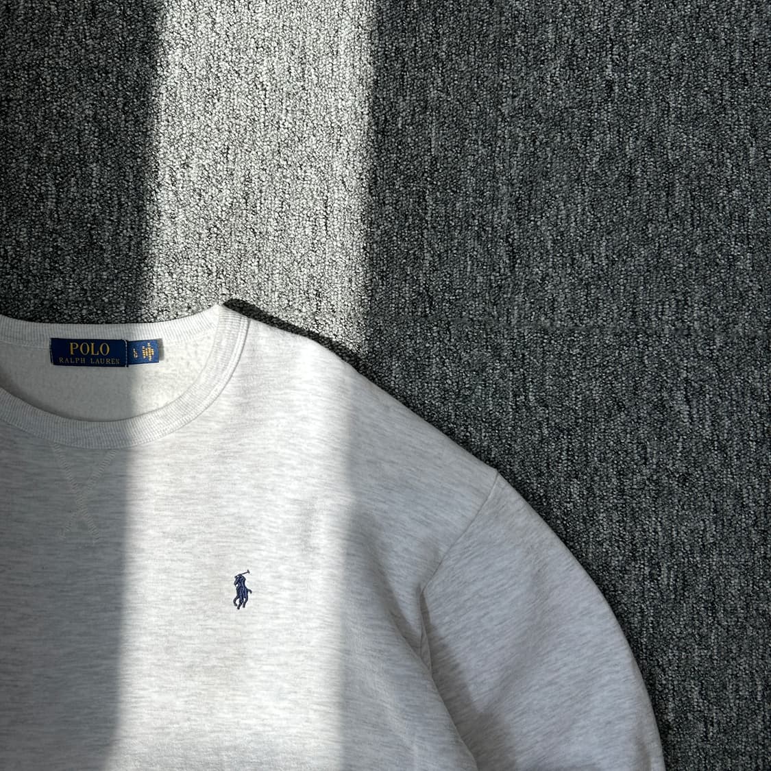 폴로 랄프로렌 멜란지 그레이 기모 맨투맨 상품이미지2