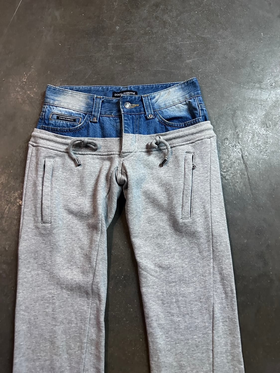 00‘s D&G 레이어드 새깅 팬츠 상품이미지3