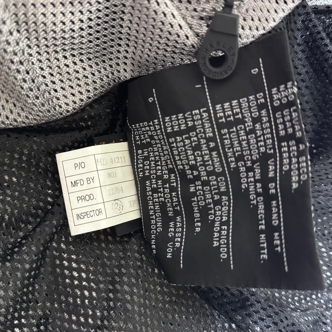 할리데이비슨 메탈릭 메쉬 바이커 자켓 S 상품이미지4