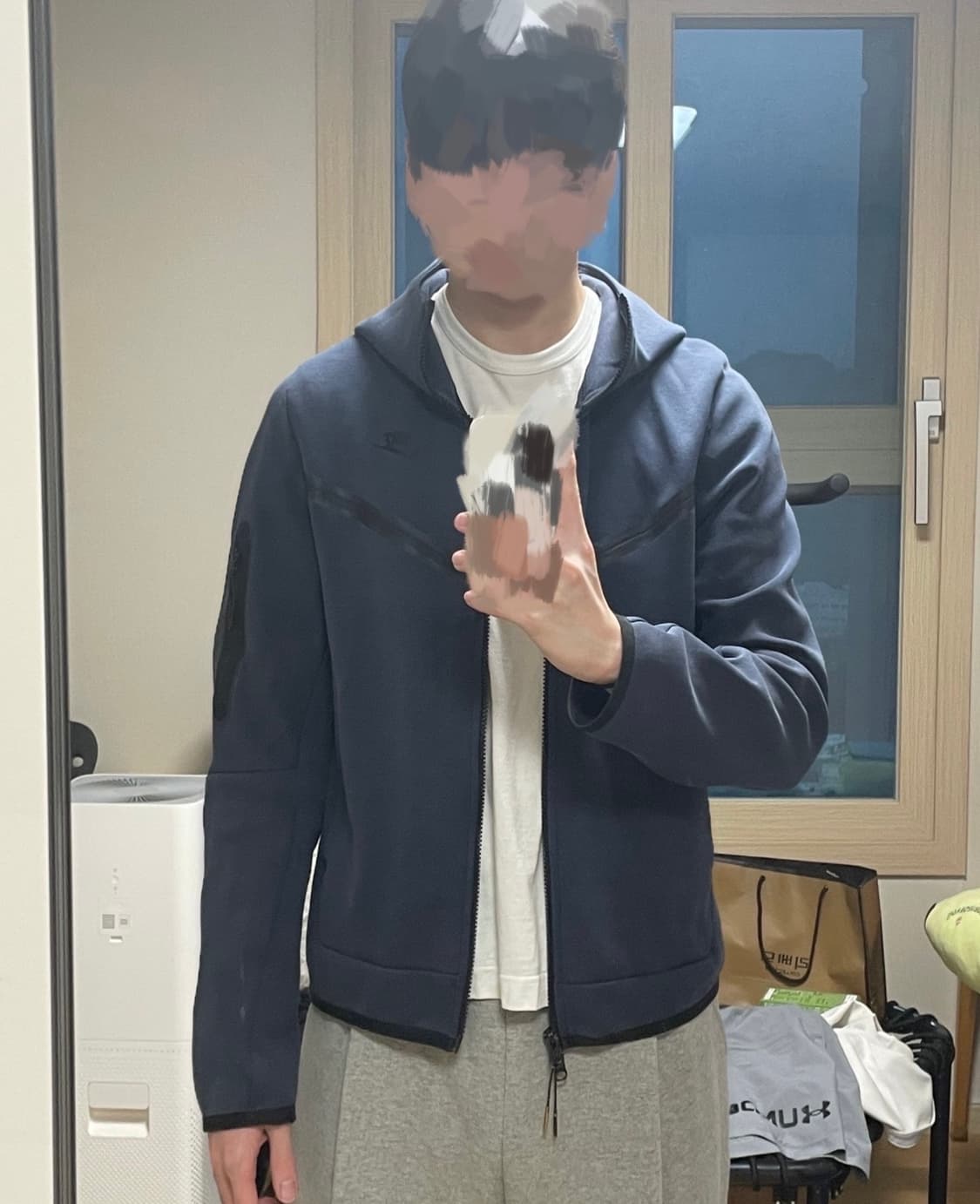 나이키 테크팩 테크플리스 네이비 상품이미지3