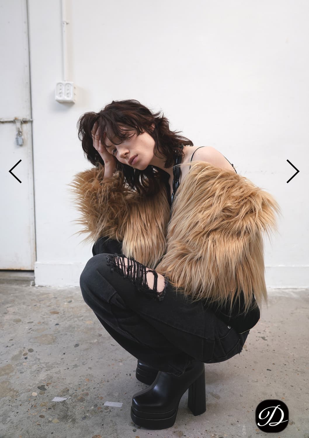 데어드 long pile 퍼자켓 새상품 상품이미지3