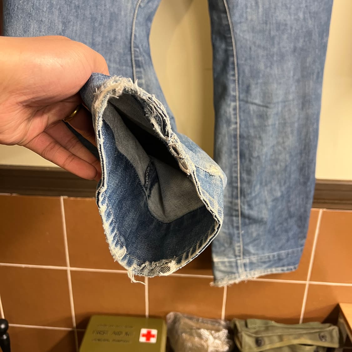 00's 리바이스 엔지니어드진 33x32 Size (35인치) 멕시코 상품이미지8