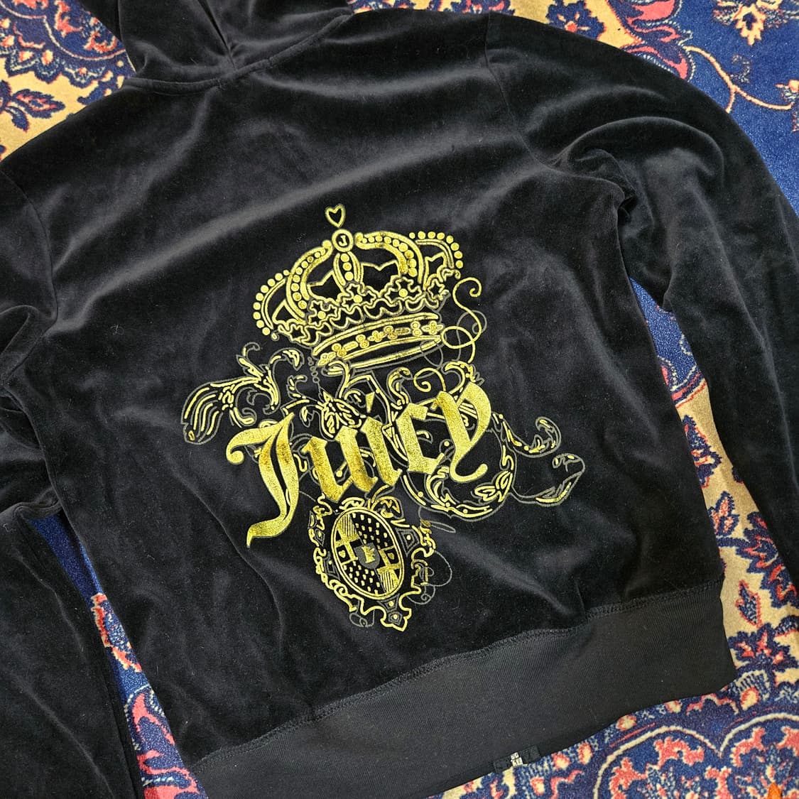 (미사용)쥬시꾸뛰르 y2k 시그니쳐 후드집업 M size 상품이미지3