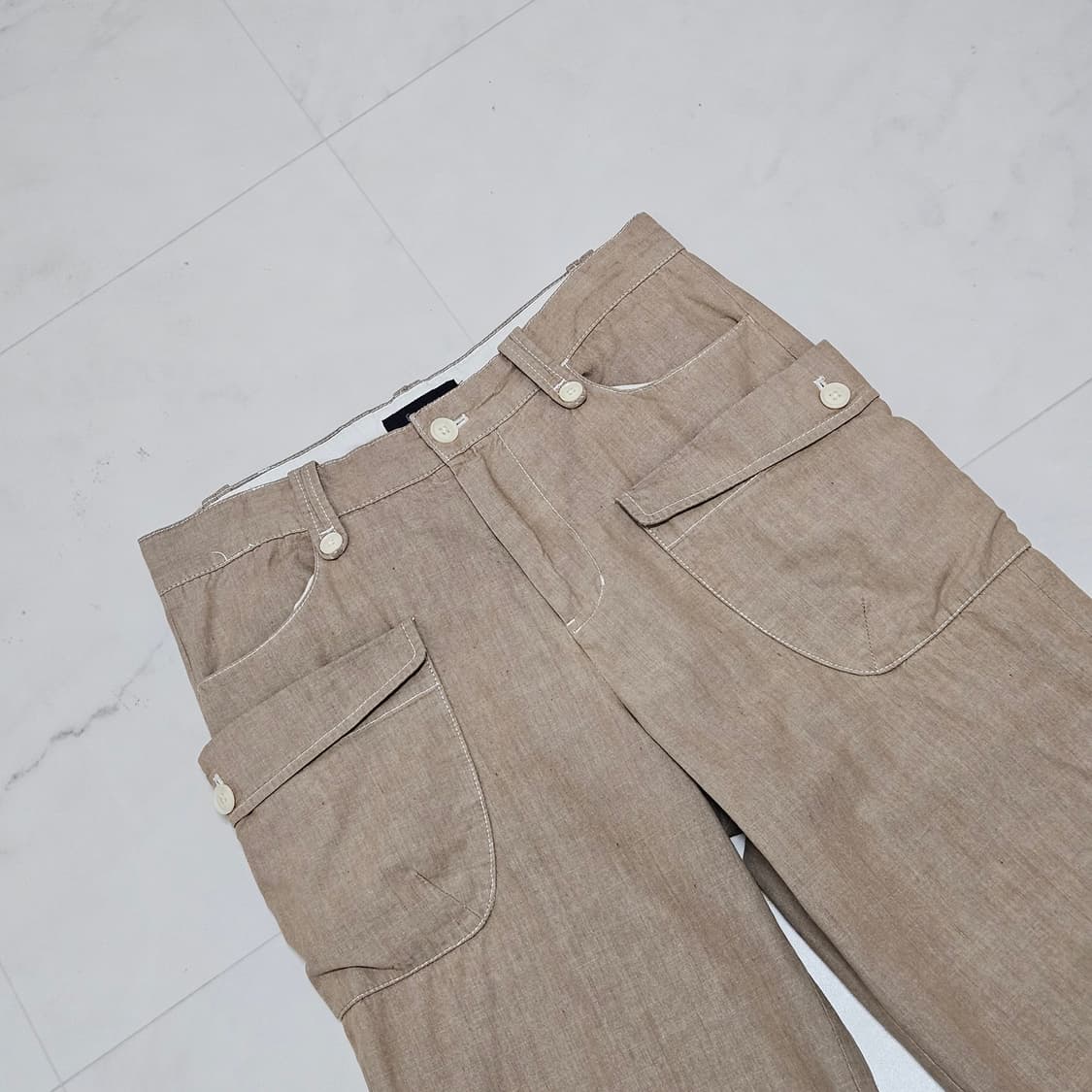일본빈티지 Rageblue 카고포켓 치노팬츠 베이지 30 상품이미지2