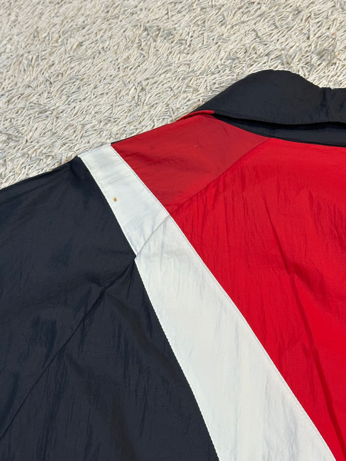 나이키 NIKE 빅스우시 우븐 배색 바람막이 자켓 검빨 상품이미지4