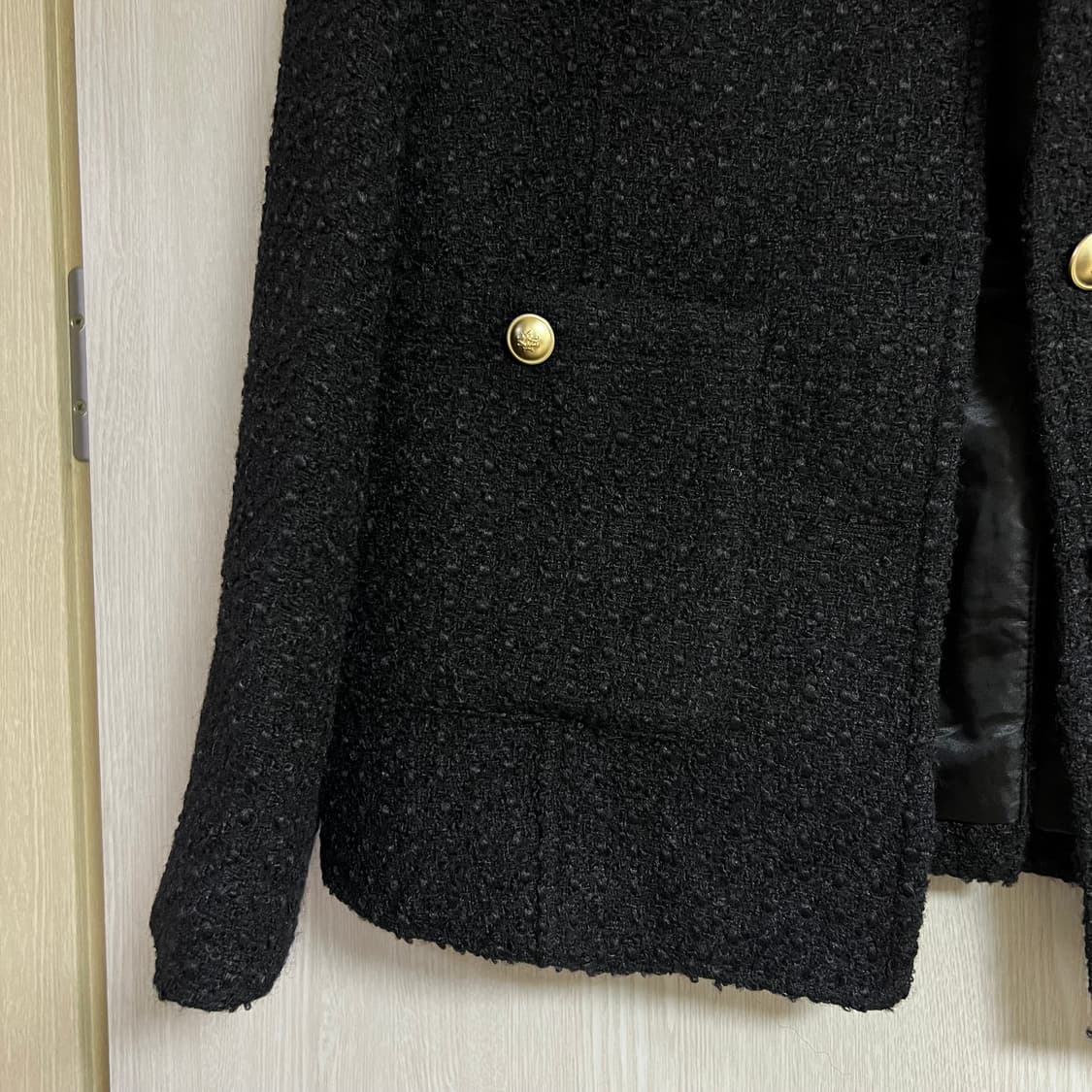 리리앤코 논카라 트위드자켓  상품이미지4