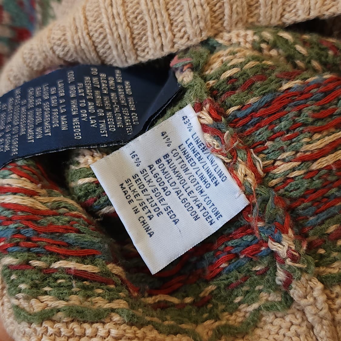 폴로 페어아일 핸드니트 폴로 브이넥 실크니트 L 상품이미지9