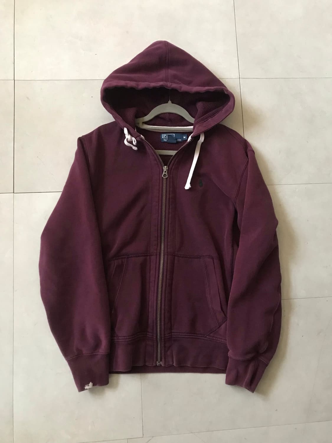 폴로 버건디 후드집업 상품이미지6