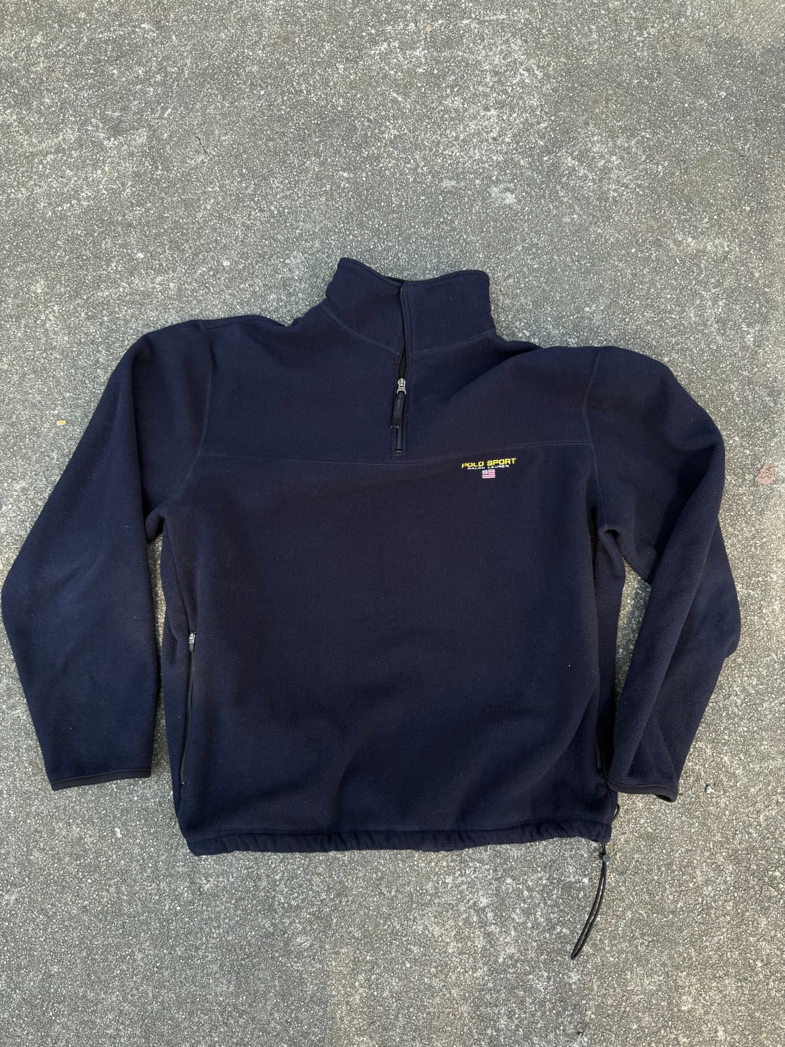 90s Made in usa 폴로 스포츠 폴라텍 플리스 반집업 POLO 상품이미지1