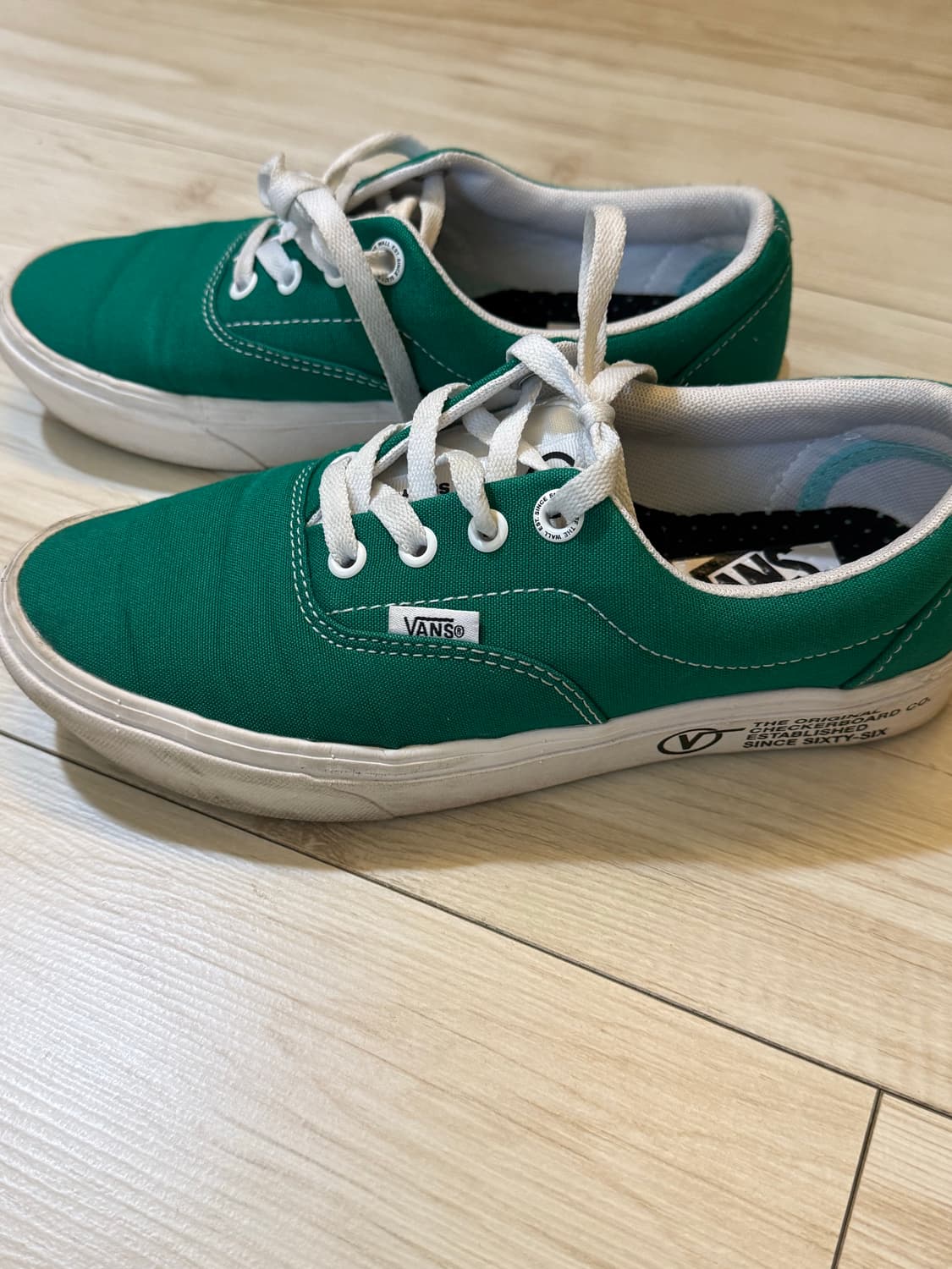 반스 어센틱 체커보드 그린 235 상품이미지1