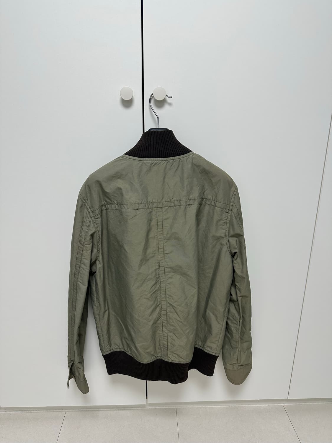 smalto 카키색 봄버 자켓 상품이미지2