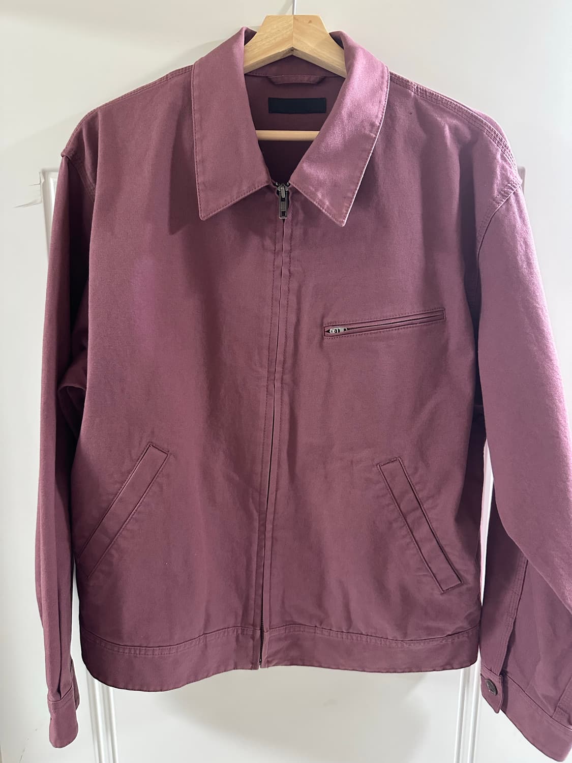[L] 유니클로 집업 블루종 자켓 퍼플 상품이미지2