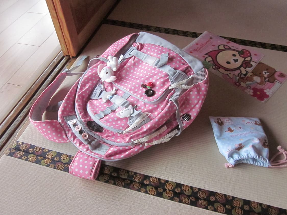 핸드메이드 딸기초코 도트백팩 상품이미지4