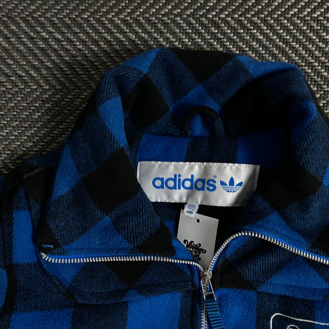 00s 아디다스 y2k 올드스쿨 플란넬 크롭 자켓o 3273 상품이미지4