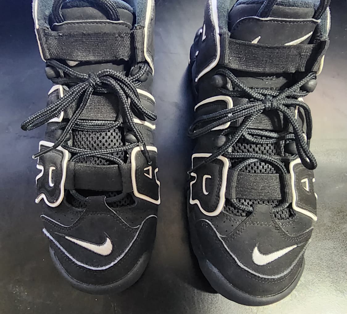 [250] 나이키 에어 모어 업템포 블랙 화이트 2020 상품이미지8