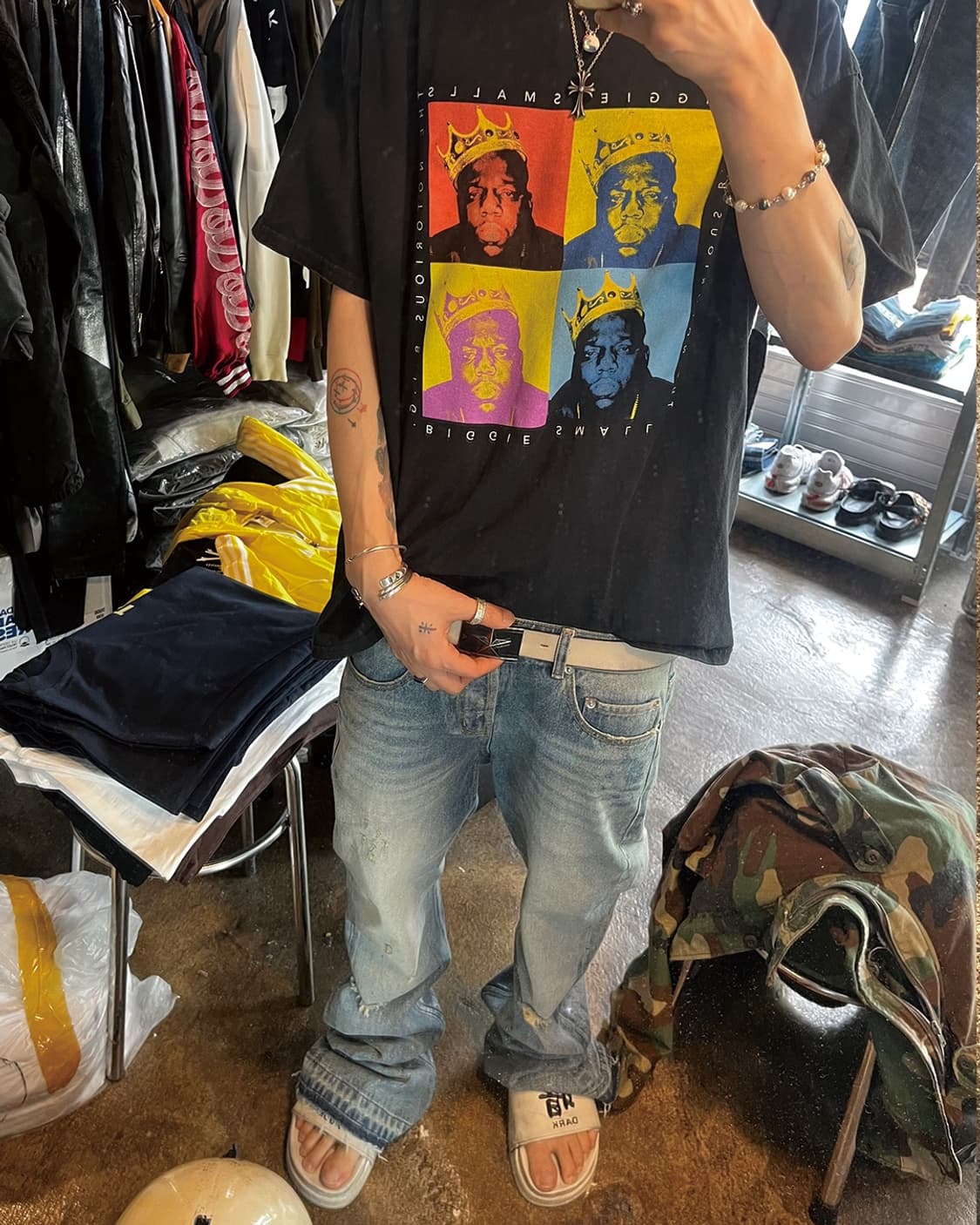 Vintage Biggie Smalls Pop Art Tee 상품이미지4