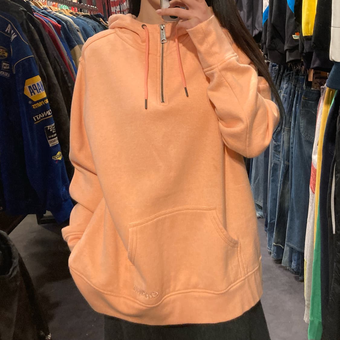 [IM] 칼하트 반집업 후드티 피치 상품이미지4