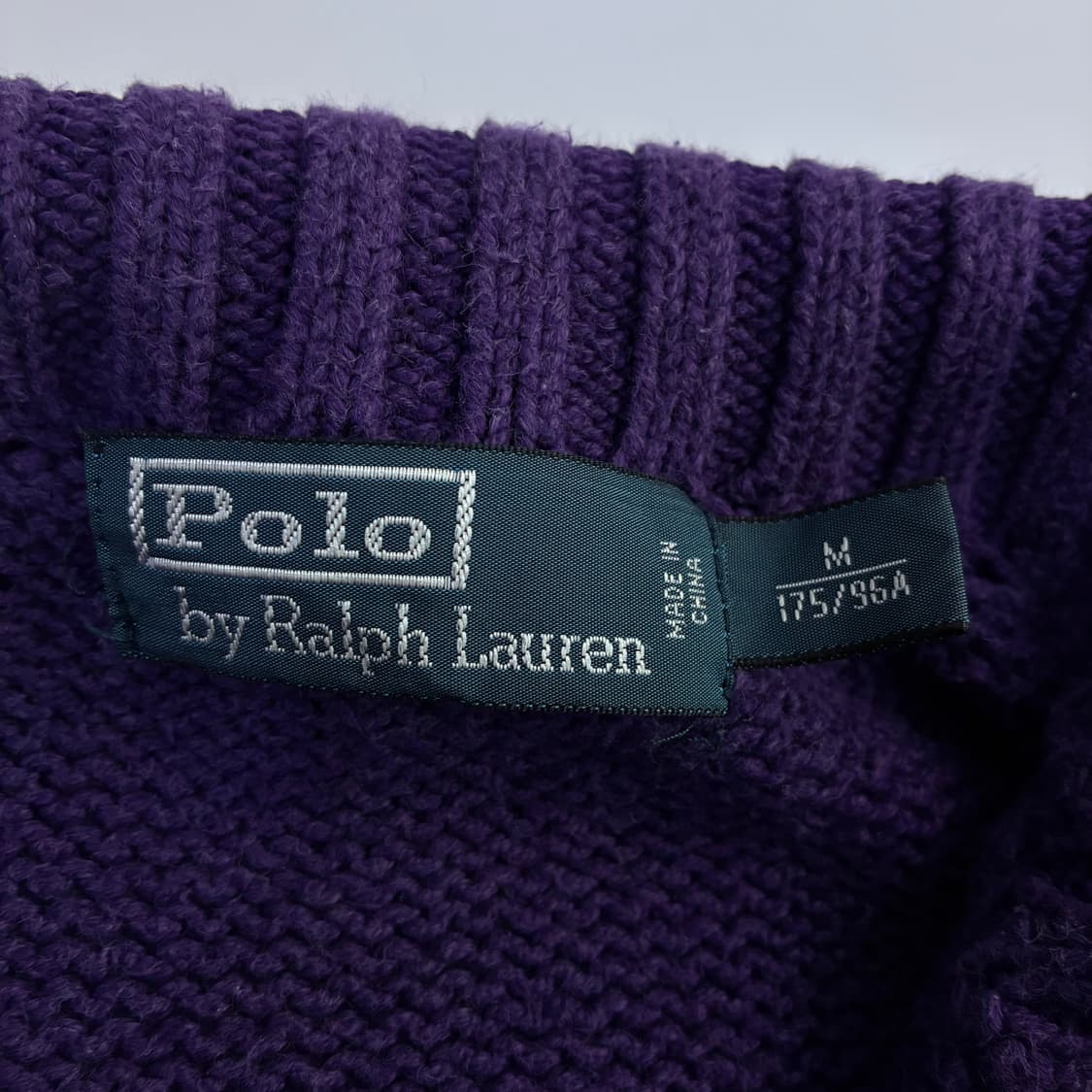 Polo 폴로 랄프로렌 딥 퍼플 쿼터 집업 니트 상품이미지5