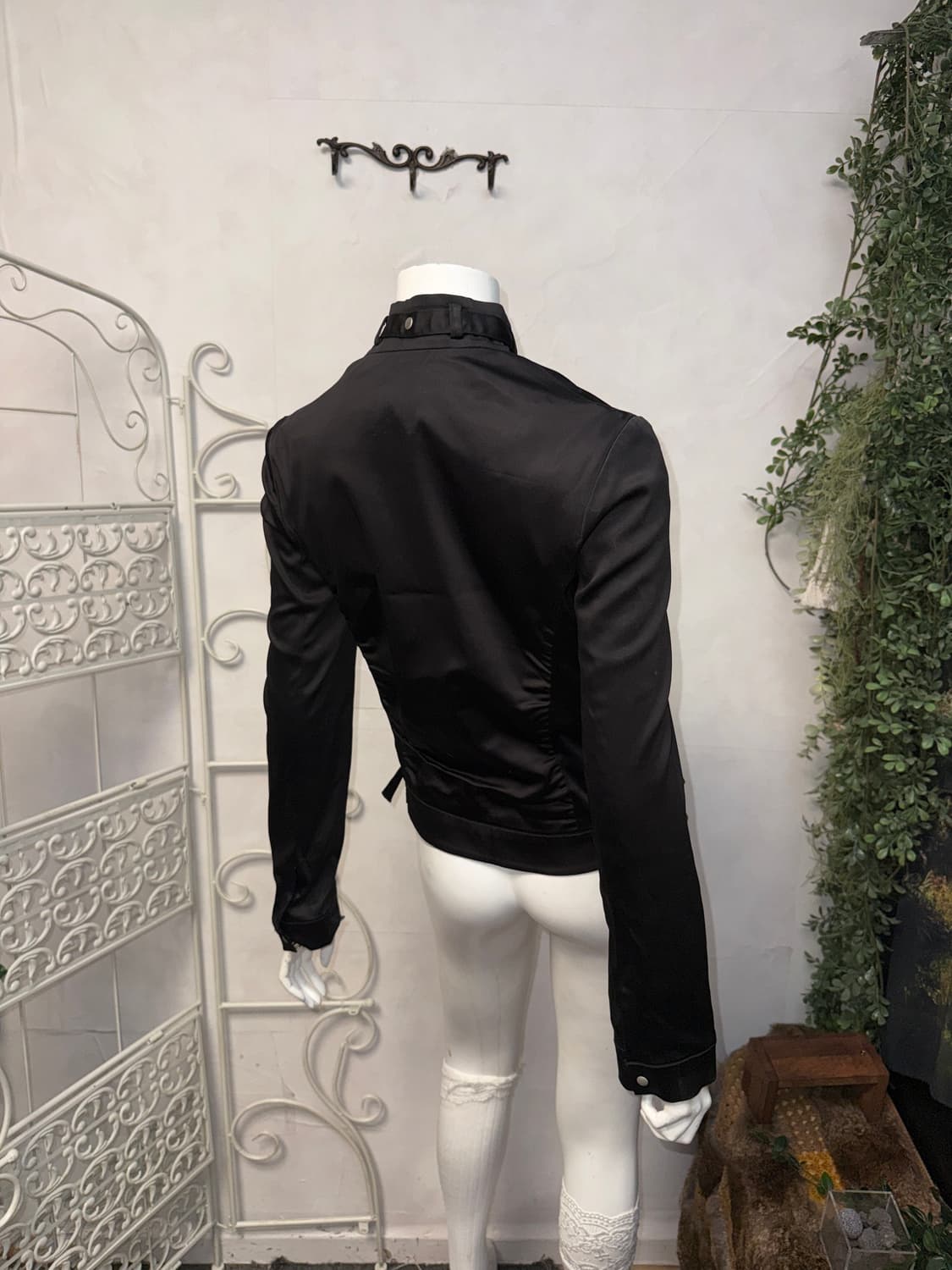 Voice Of Voices black satin shirring jk 상품이미지7