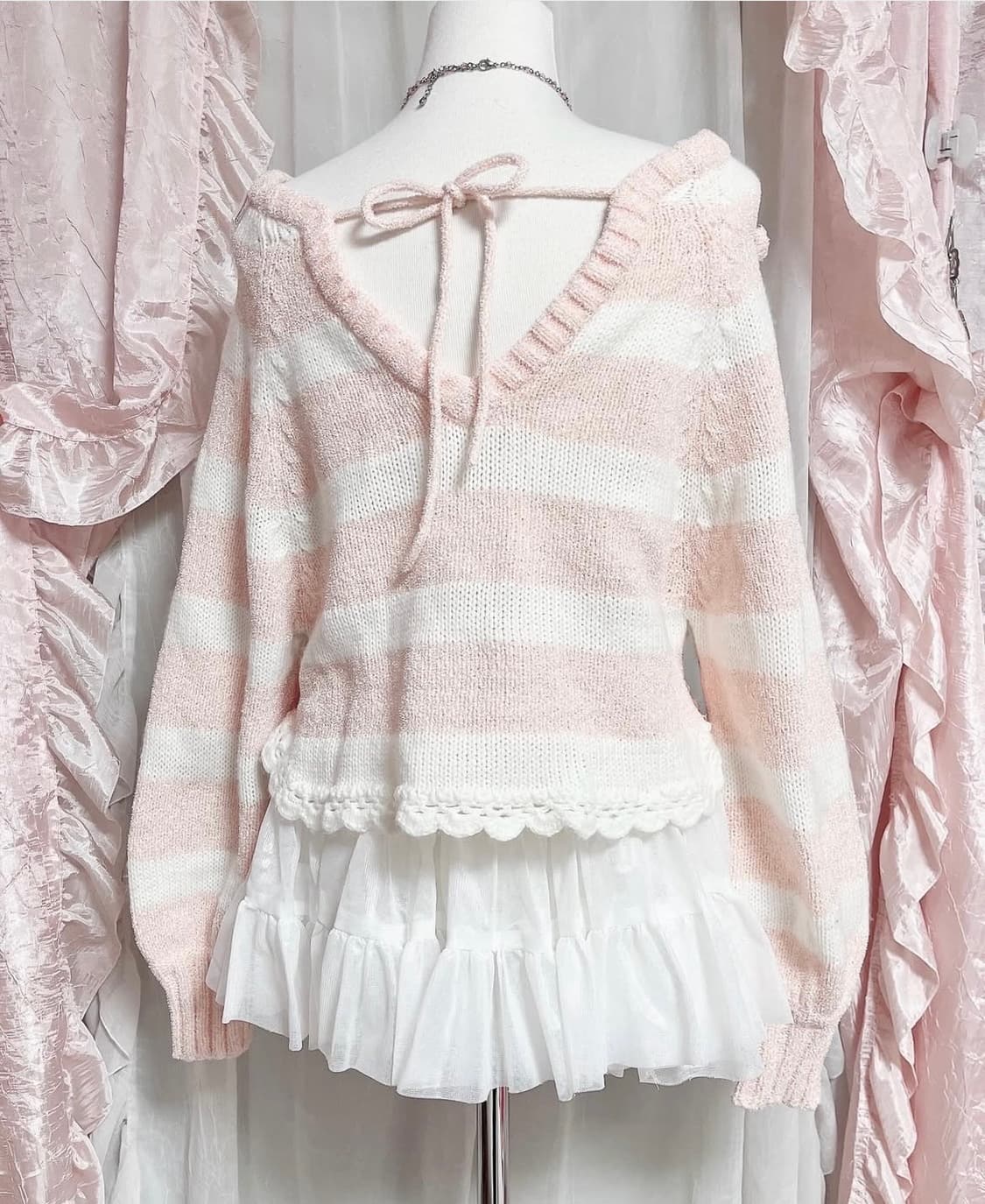 리즈리사 히메갸루 니트 (복숭아핑크) 희귀매물 팝니당 ..!  상품이미지2