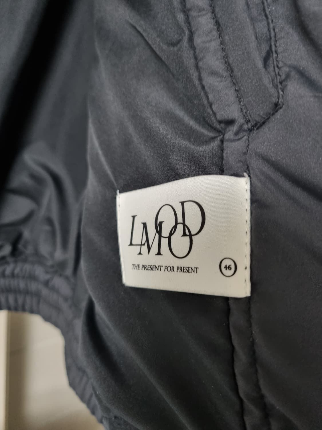 엘무드 텐쿠 퀼티드 블루종 자켓 블랙 46 상품이미지4