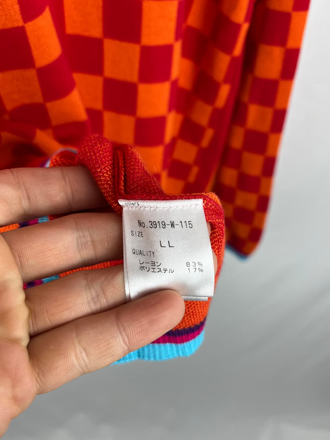 Kansai Yamamoto 배색 니트  상품이미지5