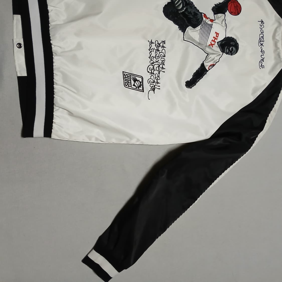 nba 엔비에이 고릴라 피닉스 선스 자수 스카잔 자켓 새틴 상품이미지6