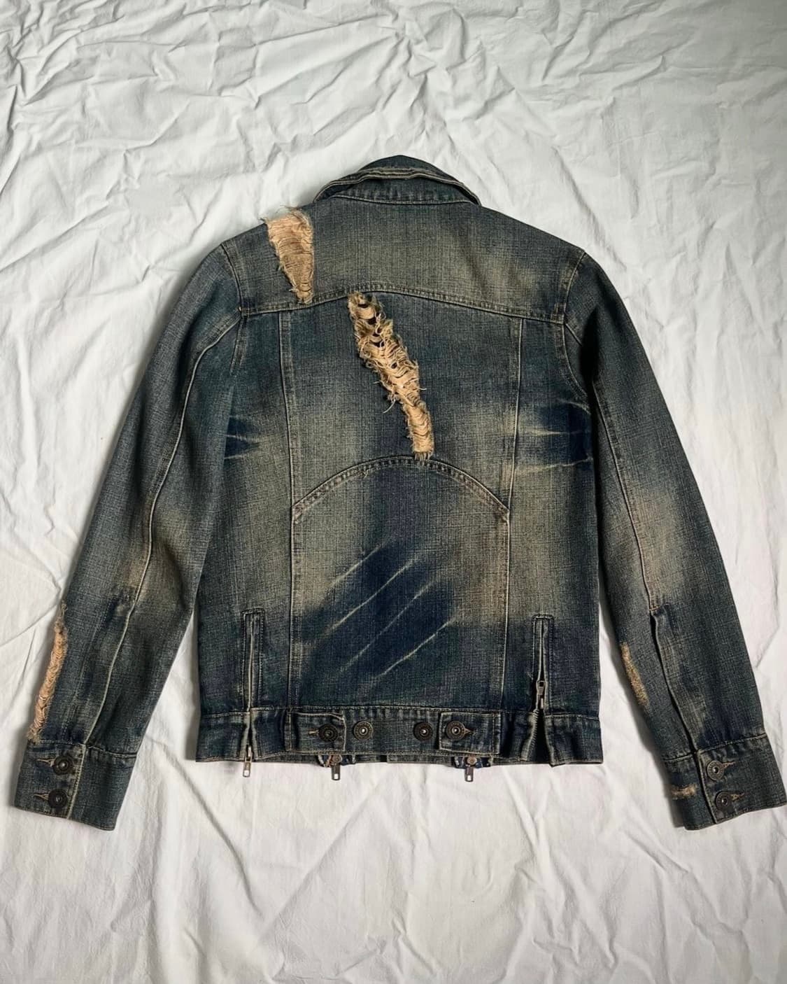 Vkei Archive Distressed Denim Jacket 상품이미지2